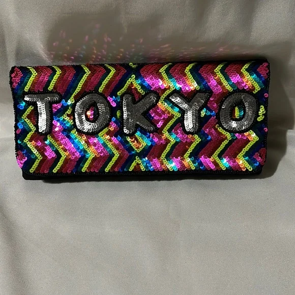 From St Xavier Tokyo Sequin Convertible Clutch, Multi - Picture 2 of 10